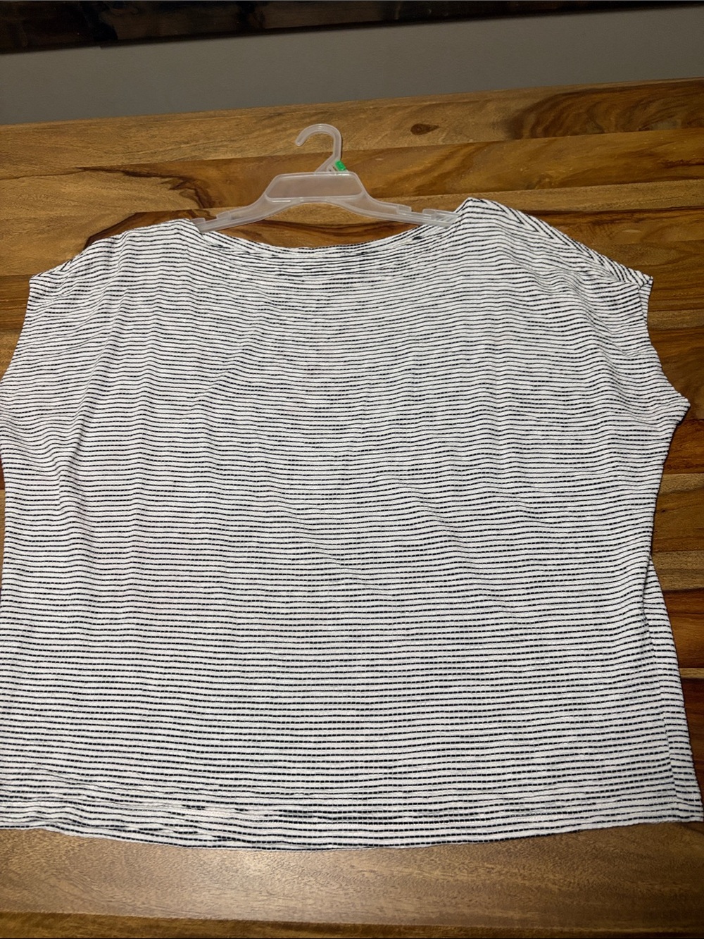 Relaxed Short Sleeve Stripe Tee - White & Black